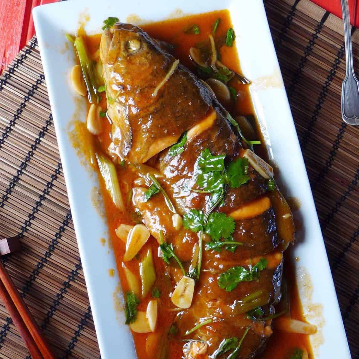 fish in sweet & sour sauce